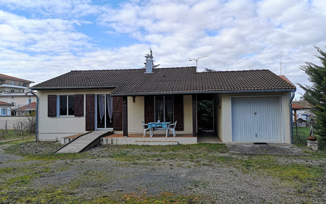 SAVIGNEUX – Maison plain pied 75 m² + Terrain 1 080 m² + Garage double