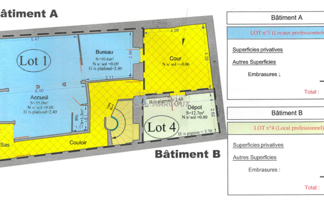 Bureaux Montbrison 58,3 m2